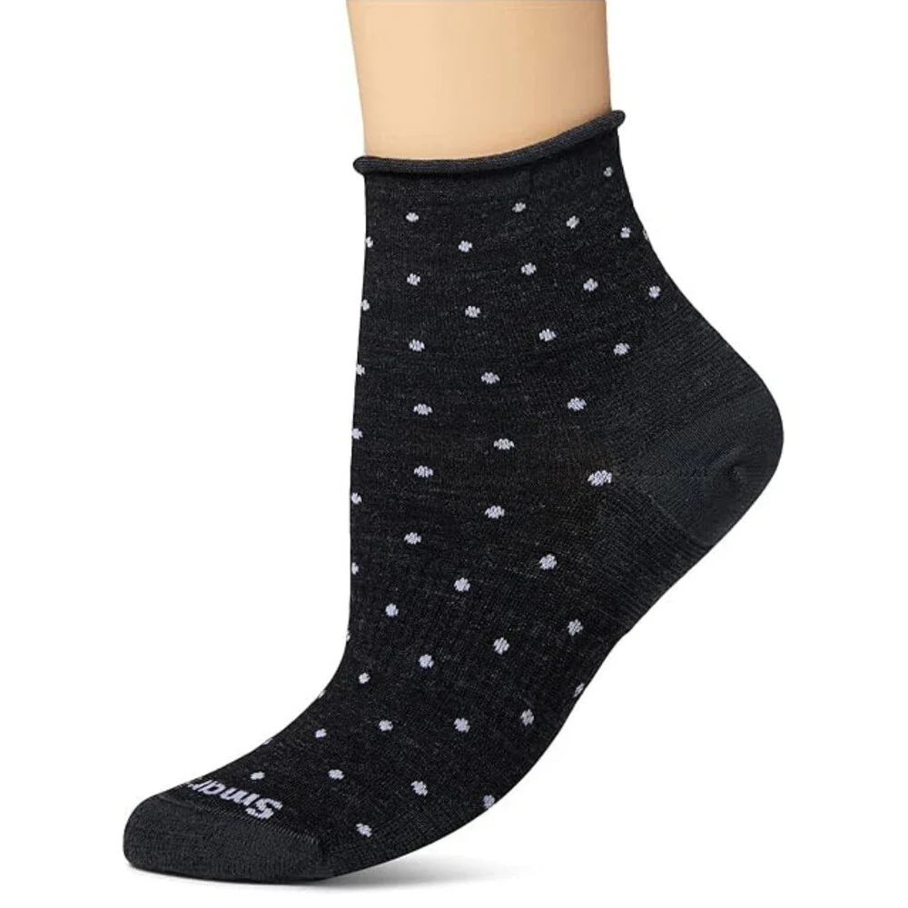 Smartwool Everyday Classic SW001840 Dot Ankle Socks Unisex M Charcoal GBO2841